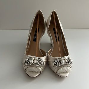 Wedding Shoes, ivory wedges